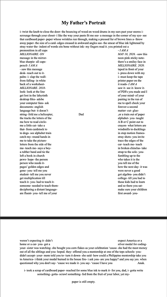 Tiara Aragon's award-winning poem