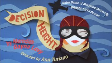 Decision Height play poster Decision Height lady flier poster