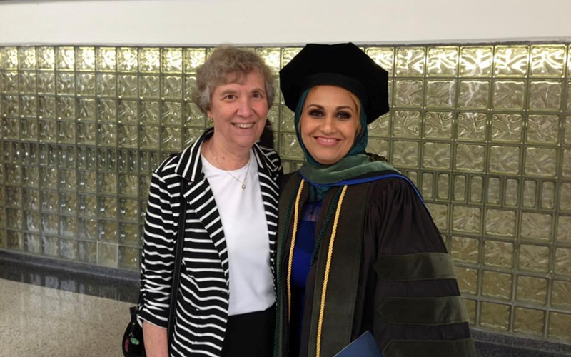 Dr. Reem Abdullah and Sister Patricia McLaughlin