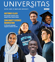 Universitas 2022-23 Cover with collage of six diverse students