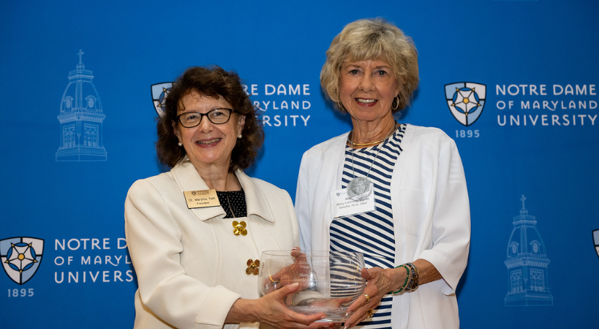 President Marylou Yam and Mary Catherine Shartle Galotto