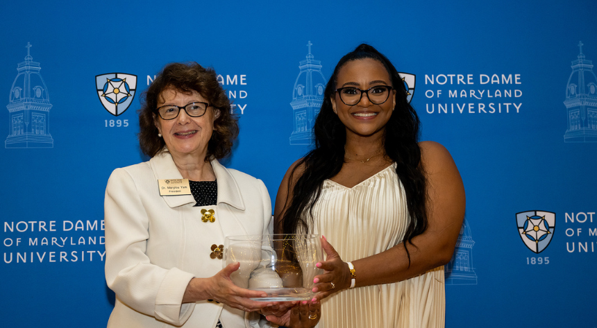 Sheri Booker and President Marylou Yam