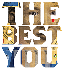 Universitas 2020 cover with "The Best You" displayed over signature brand artwork