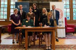 Ceremonial Agreement Signing - NDMU and St. John’s College Partner to Address Teacher Shortage