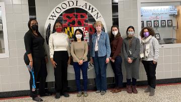 Members of Notre Dame's PDS program at Woodlawn High School