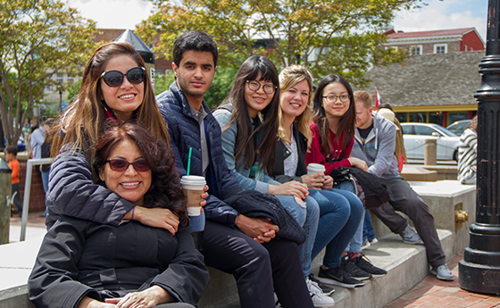 Group of international students in Annapolis