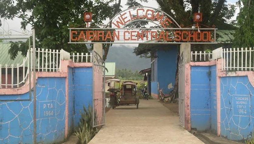Entrance to Caibiran Central School