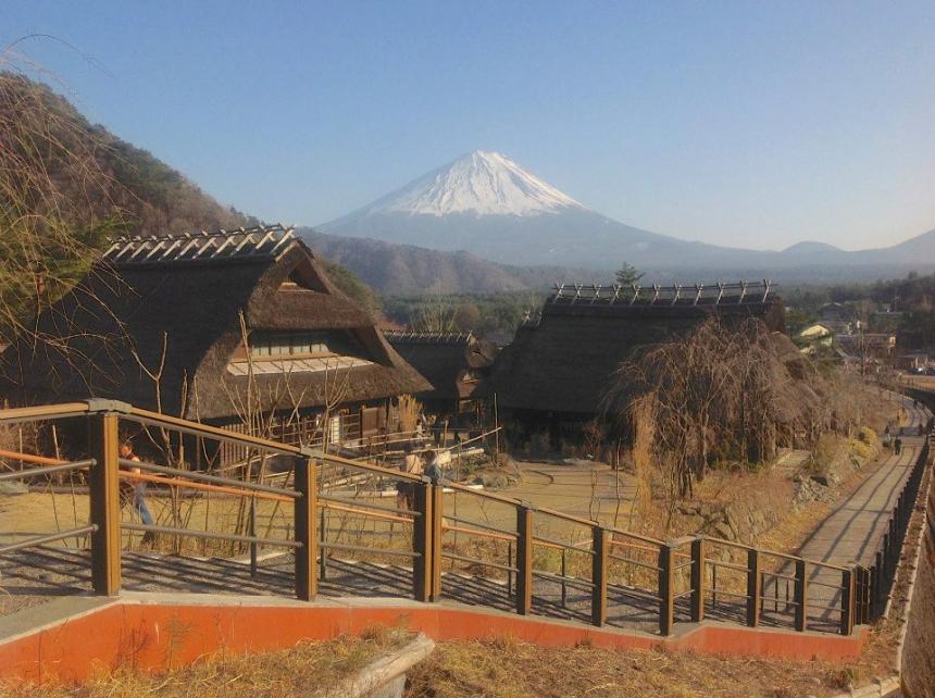 A beautiful mountain view in Japan A beautiful mountain view in Japan