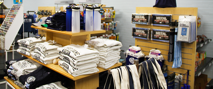 Display of bookstore merchandise