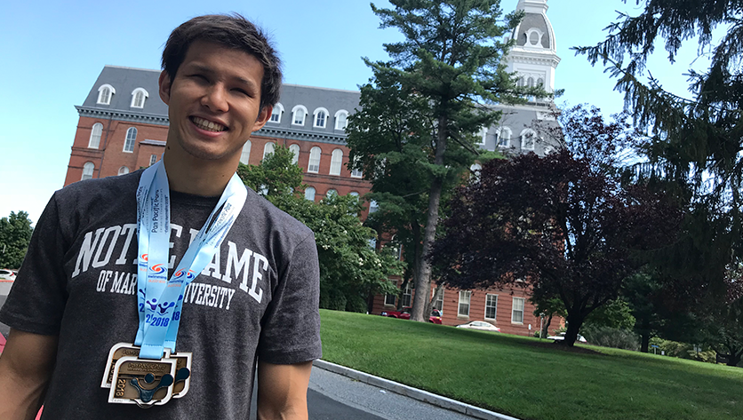 Japanese Paralympian Calls NDMU Home While Training in Baltimore