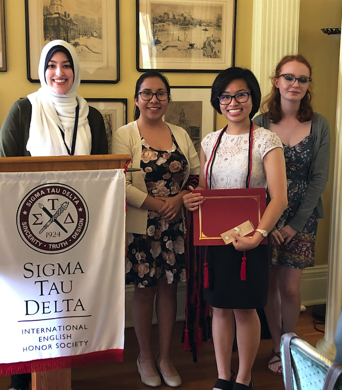 Sigma Tau Delta students