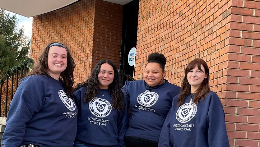 NDMU Student Team Heads to National Ethics Bowl
