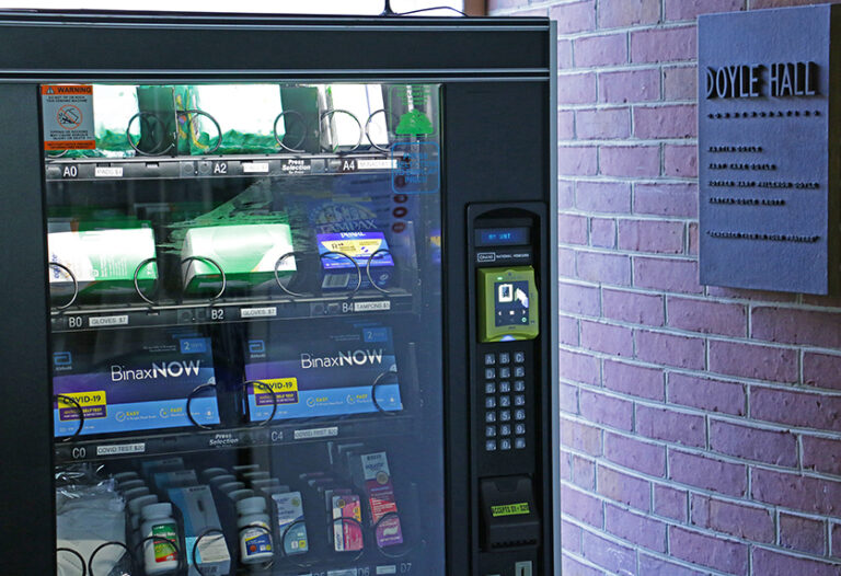 New One Stop Wellness Vending Machine Available in Doyle Hall