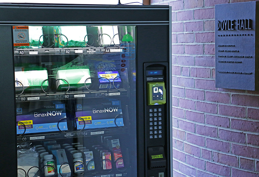 New One Stop Wellness Vending Machine Available in Doyle Hall