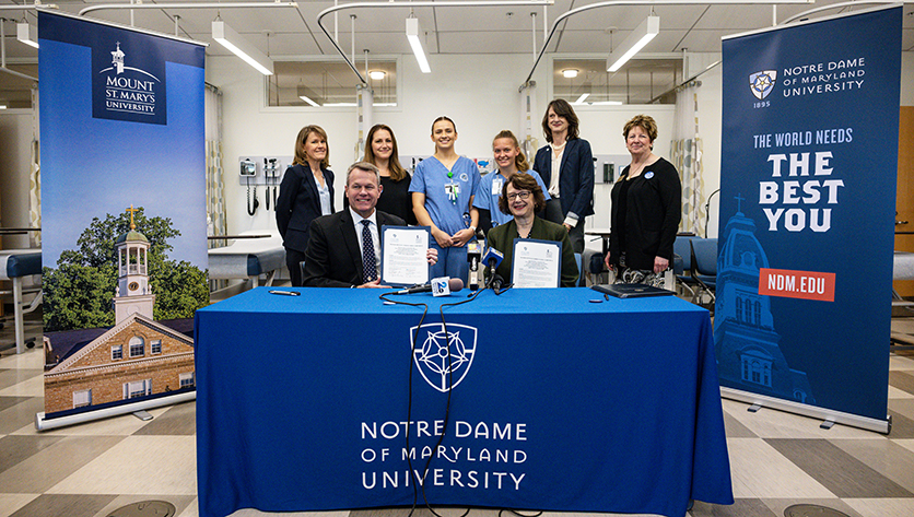 Notre Dame of Maryland University, Mount St. Mary’s University Partner to Address Nursing Shortage with Collaborative Degree Program