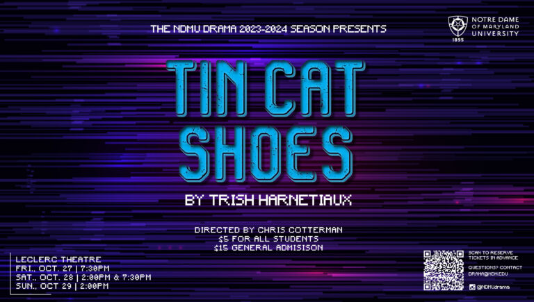 NDMU Drama Presents “Tin Cat Shoes” from October 27-29 in LeClerc Theatre