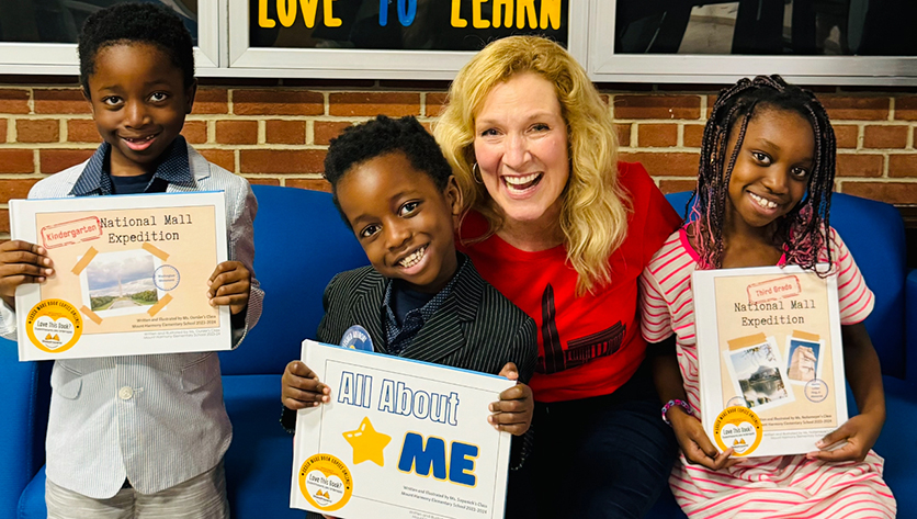 PhD Graduate, Adjunct Professor Featured in Local News for Organizing Schoolwide Field Trips to National Mall