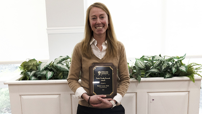 Education Professor Earns NDMU’s Fenster Faculty Research Award